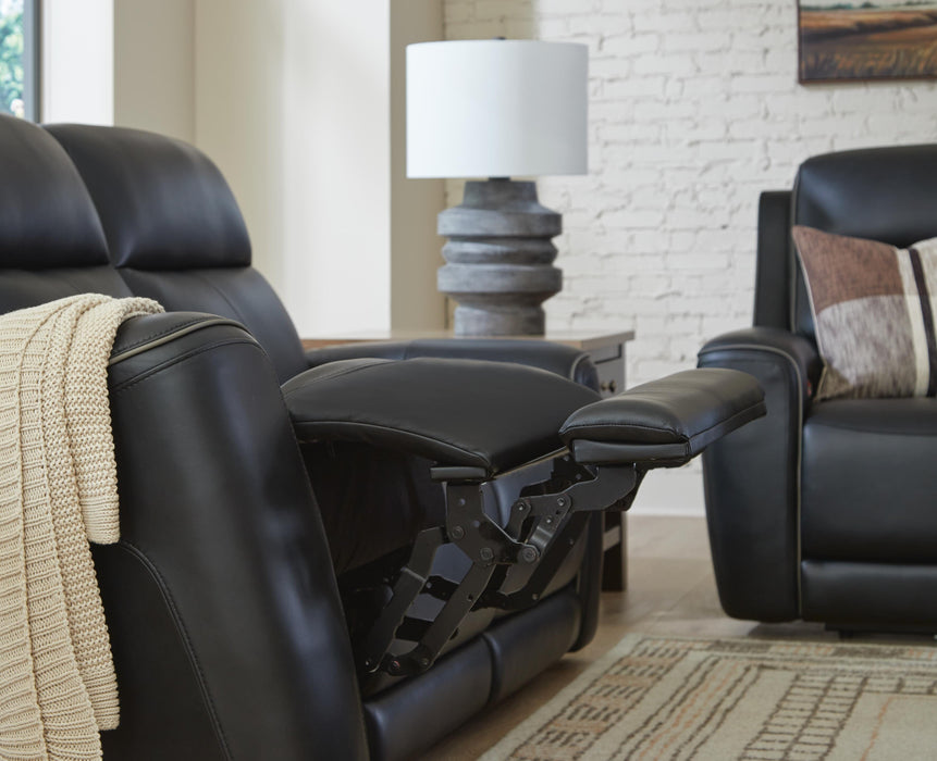 5Z-Comfort Power Reclining Loveseat with Console - Home Furniture And More (Brentwood, MD)
