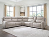 Gravier Power Reclining Sectional with Storage Console - Home Furniture And More (Brentwood, MD)