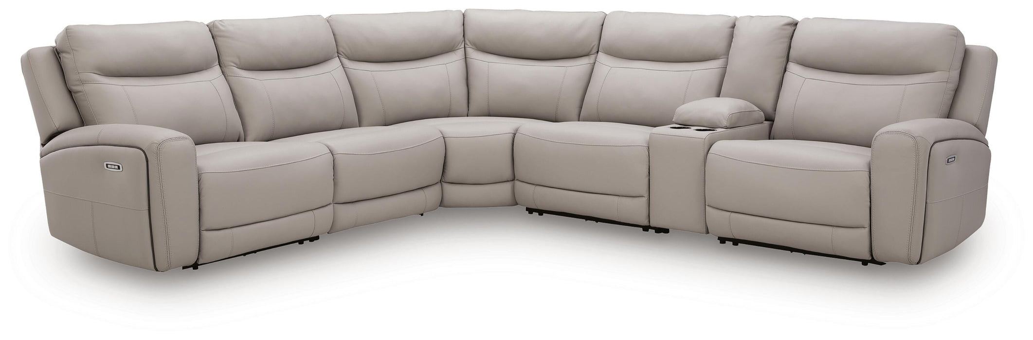 Gravier Power Reclining Sectional with Storage Console - Home Furniture And More (Brentwood, MD)