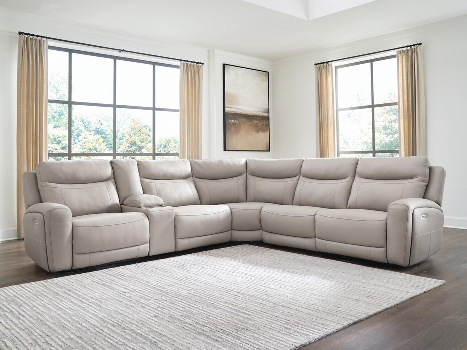 Gravier Power Reclining Sectional with Storage Console - Home Furniture And More (Brentwood, MD)