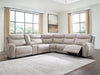 Gravier Power Reclining Sectional with Storage Console - Home Furniture And More (Brentwood, MD)