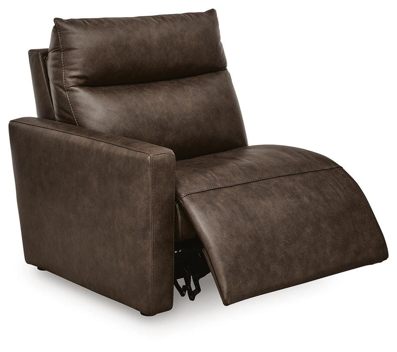 ModZ Power Reclining Sectional Loveseat with Audio Console - Home Furniture And More (Brentwood, MD)
