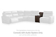 ModZ Power Reclining Sectional Loveseat with Audio Console - Home Furniture And More (Brentwood, MD)