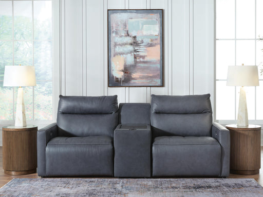 ModZ Power Reclining Sectional Loveseat with Audio Console - Home Furniture And More (Brentwood, MD)