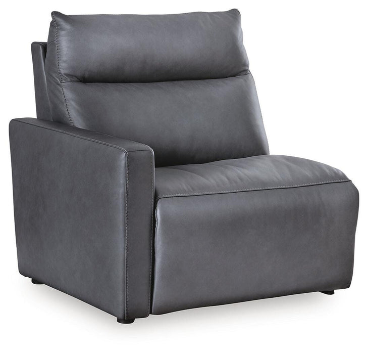 ModZ Power Reclining Sectional Loveseat with Audio Console - Home Furniture And More (Brentwood, MD)