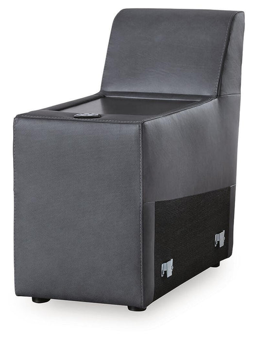 ModZ Power Reclining Sectional Loveseat with Audio Console - Home Furniture And More (Brentwood, MD)