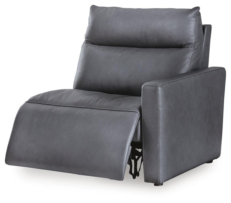 ModZ Power Reclining Sectional Loveseat with Audio Console - Home Furniture And More (Brentwood, MD)