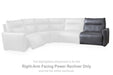 ModZ Power Reclining Sectional Loveseat with Audio Console - Home Furniture And More (Brentwood, MD)