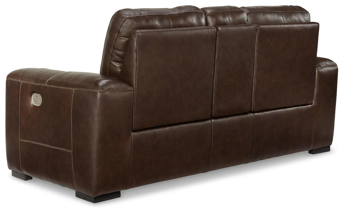 Alessandro Power Reclining Loveseat with Console - Home Furniture And More (Brentwood, MD)