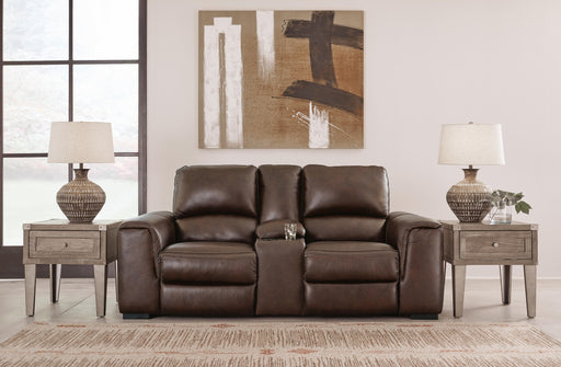 Alessandro Power Reclining Loveseat with Console - Home Furniture And More (Brentwood, MD)