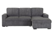 U2660 Grey L Sectional Pullout - Home Furniture And More (Brentwood, MD)