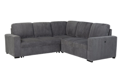 U2660 Grey Sectional Sofa-Without Chaise - Home Furniture And More (Brentwood, MD)