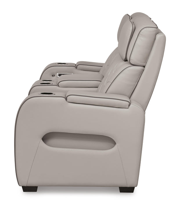 Boyington Power Reclining Loveseat with Console - Home Furniture And More (Brentwood, MD)