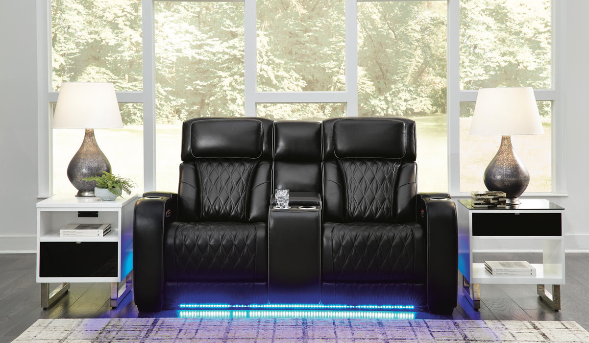 Boyington Power Reclining Loveseat with Console - Home Furniture And More (Brentwood, MD)