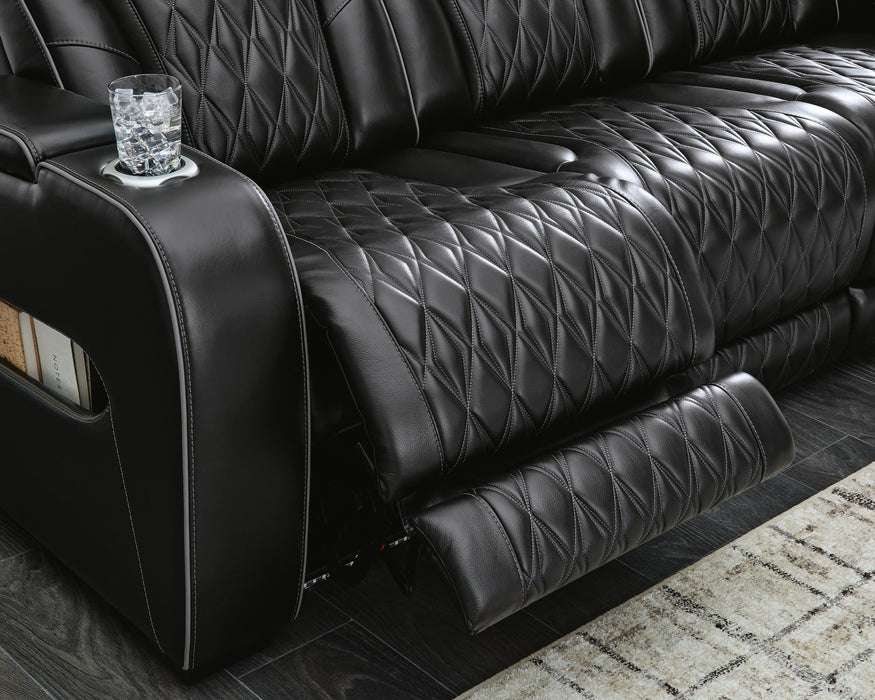 Boyington Power Reclining Loveseat with Console - Home Furniture And More (Brentwood, MD)