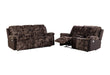 U6028 Brown Reclining Sofa-Console Reclining Loveseat - Home Furniture And More (Brentwood, MD)