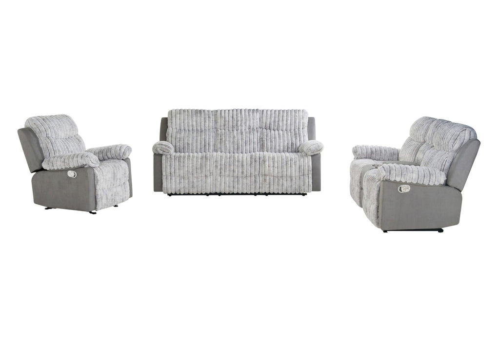 U6028 Reclining Sofa-Console Reclining Loveseat with Glider Recliner - Home Furniture And More (Brentwood, MD)