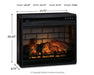 Entertainment Accessories Electric Infrared Fireplace Insert - Home Furniture And More (Brentwood, MD)