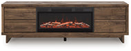 Zadilyn 72" TV Stand with Electric Fireplace - Home Furniture And More (Brentwood, MD)