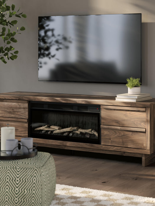 Zadilyn 72" TV Stand with Electric Fireplace - Home Furniture And More (Brentwood, MD)