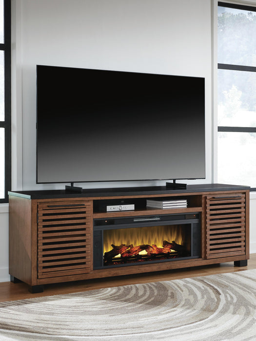 Kallari 84" TV Stand with Electric Fireplace - Home Furniture And More (Brentwood, MD)