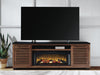 Kallari 84" TV Stand with Electric Fireplace - Home Furniture And More (Brentwood, MD)