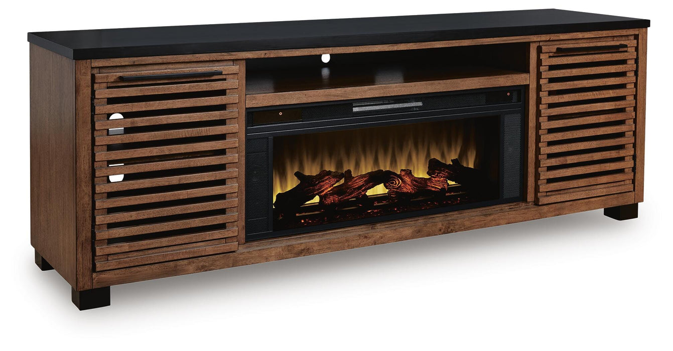Kallari 84" TV Stand with Electric Fireplace - Home Furniture And More (Brentwood, MD)