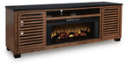Kallari 84" TV Stand with Electric Fireplace - Home Furniture And More (Brentwood, MD)