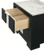 Crown Mark Furniture Rangley 2 Drawer Nightstand In Black - Home Furniture And More (Brentwood, MD)