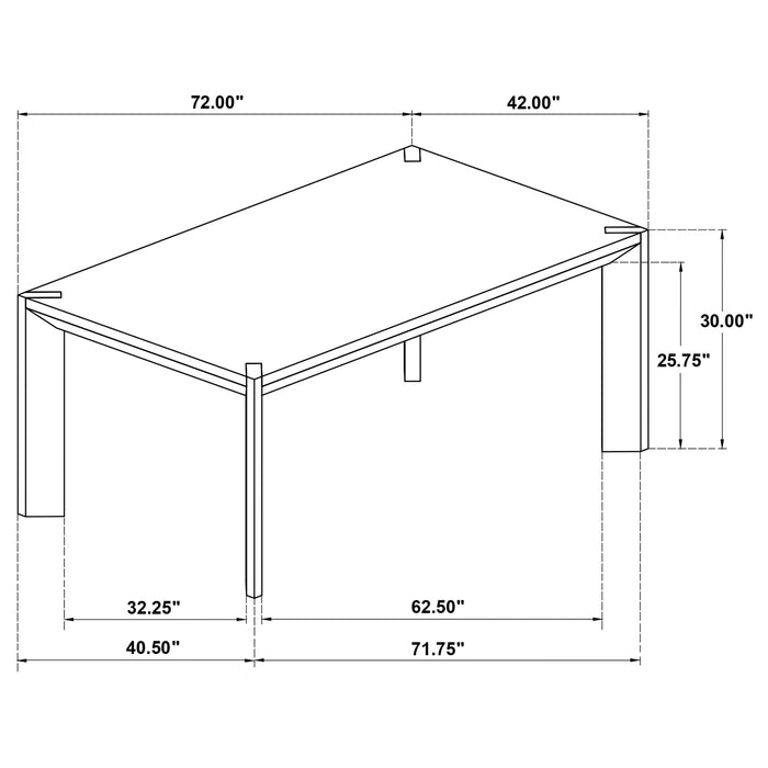Bruner Dining Table - Home Furniture And More (Brentwood, MD)