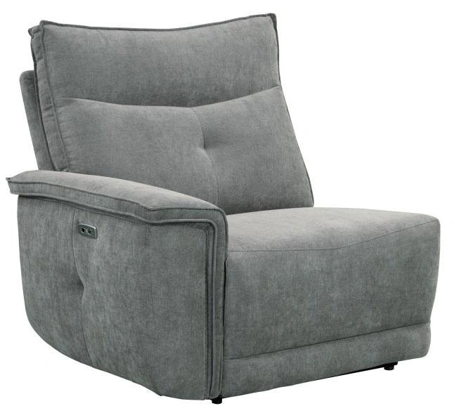 Tesoro Left Side Reclining Chair in Dark Gray 9509DG-LR