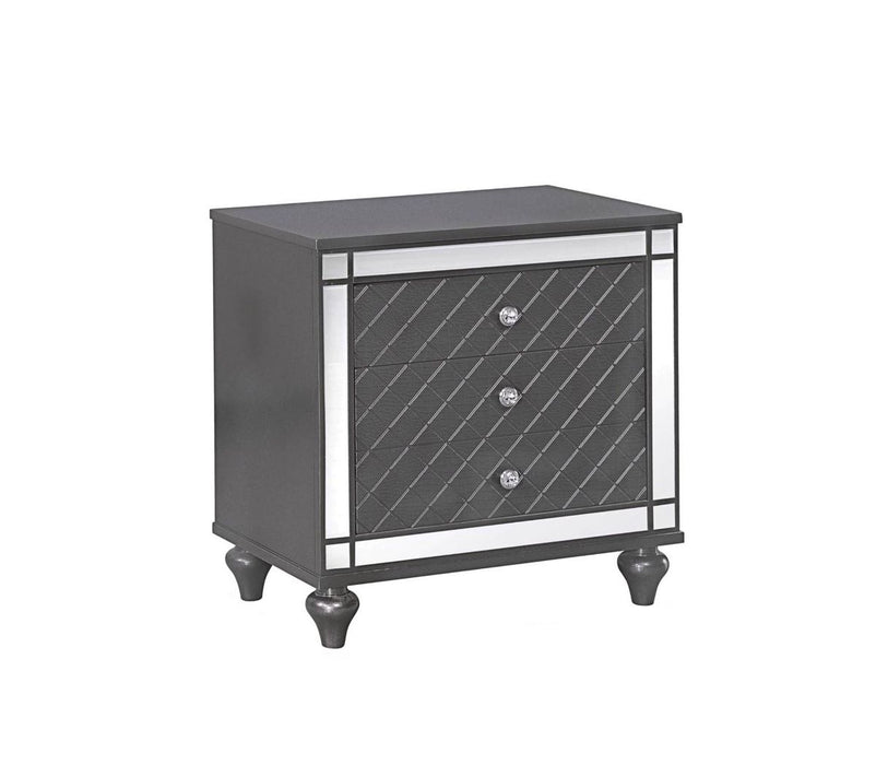 Crown Mark Refino Nightstand in Gray B1670-2 image
