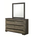 Crown Mark Furniture Remington 6 Drawer Dresser In Brown - Home Furniture And More (Brentwood, MD)