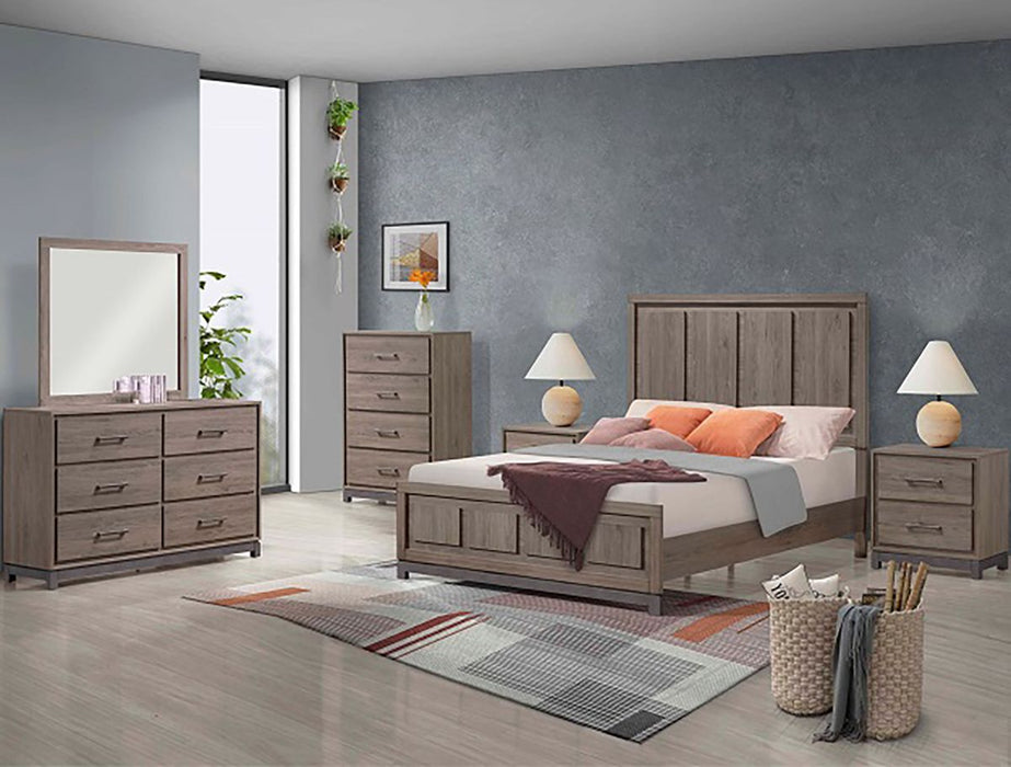 Crown Mark Furniture River 2 Drawer Nightstand In Brown - Home Furniture And More (Brentwood, MD)