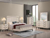 Crown Mark Furniture Veda 2 Drawer Nightstand In Beige - Home Furniture And More (Brentwood, MD)