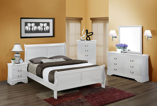 Crown Mark Louis Philip Chest In White - Home Furniture And More (Brentwood, MD)