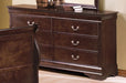 Crown Mark Furniture Louis Philip Dresser In Dark Cherry - Home Furniture And More (Brentwood, MD)