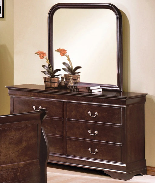 Crown Mark Furniture Louis Philip Dresser In Dark Cherry - Home Furniture And More (Brentwood, MD)