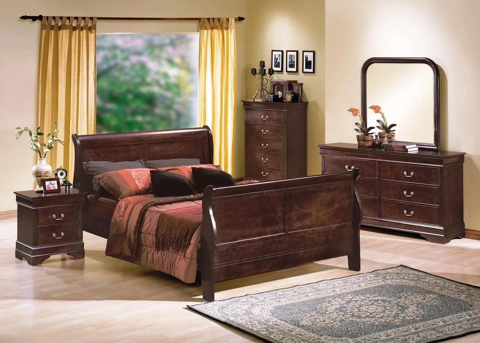 Crown Mark Furniture Louis Philip Dresser In Dark Cherry - Home Furniture And More (Brentwood, MD)