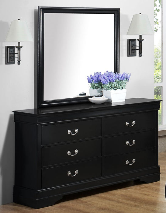 Crown Mark Furniture Louis Philip Dresser In Black - Home Furniture And More (Brentwood, MD)