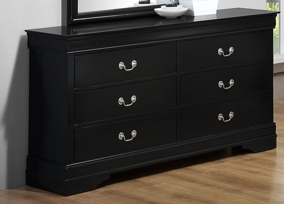 Crown Mark Furniture Louis Philip Dresser In Black - Home Furniture And More (Brentwood, MD)