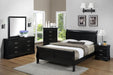 Crown Mark Furniture Louis Philip Nightstand In Black - Home Furniture And More (Brentwood, MD)