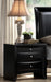 Crown Mark Furniture Emily Nightstand In Black - Home Furniture And More (Brentwood, MD)