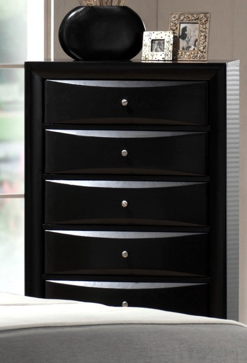Crown Mark Furniture Emily Drawer Chest In Black - Home Furniture And More (Brentwood, MD)