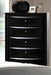 Crown Mark Furniture Emily Drawer Chest In Black - Home Furniture And More (Brentwood, MD)