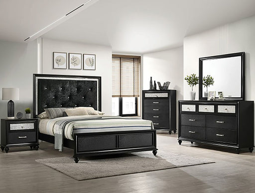 Crown Mark Furniture Lila 5 Drawer Chest In Black - Home Furniture And More (Brentwood, MD)