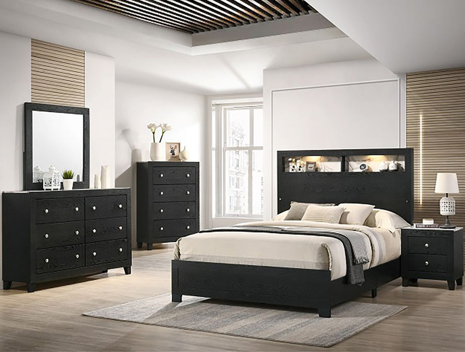Cadence King Panel Bed In Black