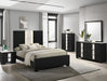Crown Mark Furniture Rangley 2 Drawer Nightstand In Black - Home Furniture And More (Brentwood, MD)