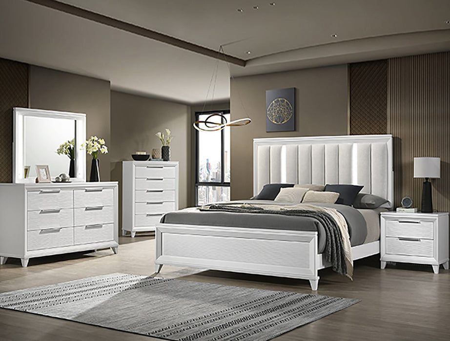Cressida 6 Drawer Dresser In White - Home Furniture And More (Brentwood, MD)