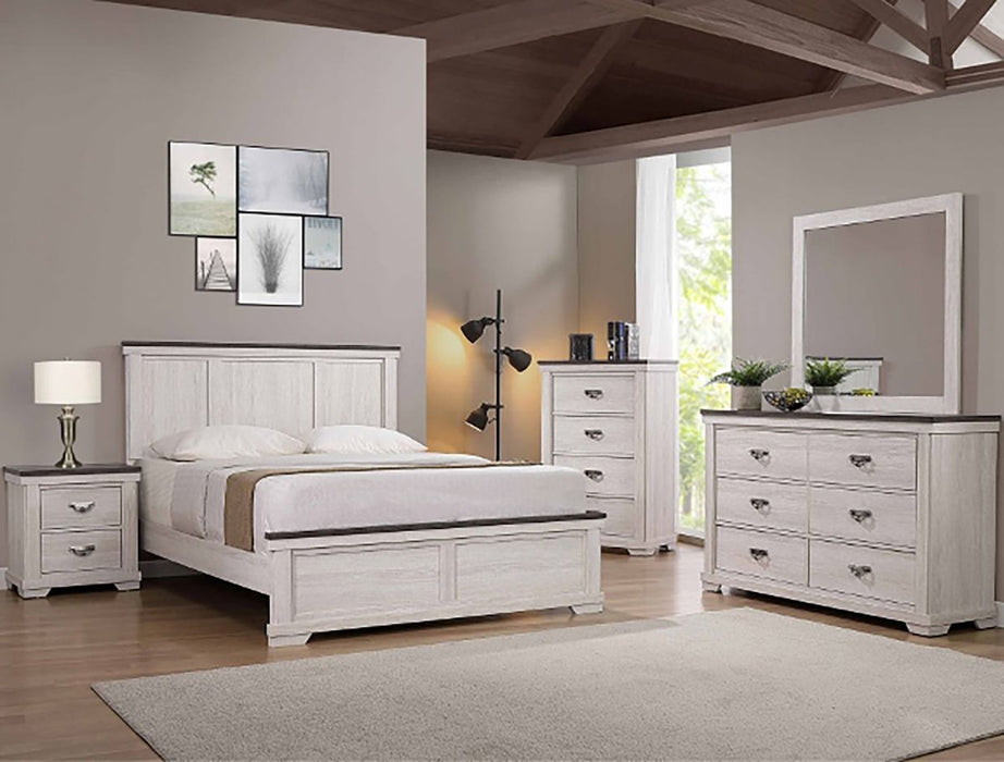 Leighton 6 Drawer Dresser In White - Home Furniture And More (Brentwood, MD)